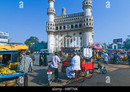 Charminar Hyderabad Telangana Andhra Pradesh India Stock Photo