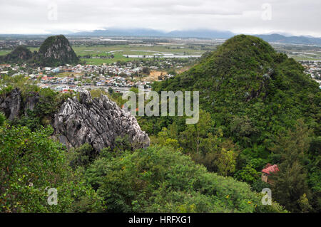 Da Nang beach, Vietnam. Named also China beach, it was the place where the American MASH unit operated during the Vietnam war Stock Photo