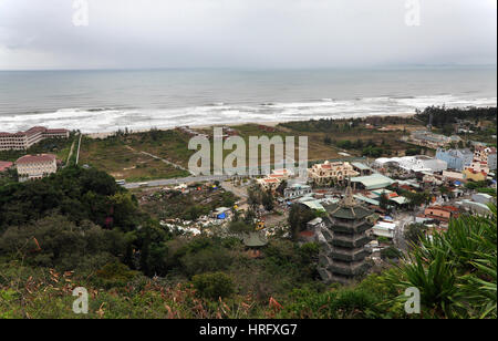 Da Nang beach, Vietnam. Named also China beach, it was the place where the American MASH unit operated during the Vietnam war Stock Photo