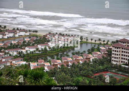 Da Nang beach, Vietnam. Named also China beach, it was the place where the American MASH unit operated during the Vietnam war Stock Photo