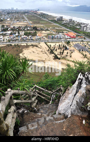 Da Nang beach, Vietnam. Named also China beach, it was the place where the American MASH unit operated during the Vietnam war Stock Photo