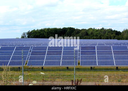 solar panels of a photovoltaic system Stock Photo