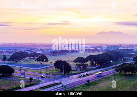 Angeles city at sun rise in the Philippines Stock Photo