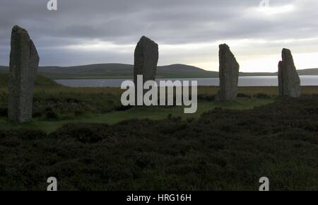 Rough scottish landscape in severe weather conditions Stock Photo