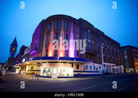 Mecca Bingo Art Deco exterior Garrick Parade on Lord Street, Merseyside, Southport, England,UK. Stock Photo