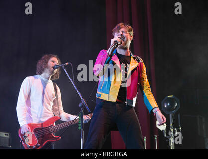 London, UK. 01st Mar, 2017. Kaiser Chiefs perform at the O2 Arena London on March 1, 2017 in London, England. Credit: The Photo Access/Alamy Live News Stock Photo