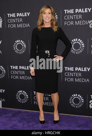 Beverly Hills, CA, USA. 1st Mar, 2017. 01 March 2017 - Beverly Hills, California - Felicity Huffman. Season Three Premiere of ABC's ''American Crime'' held at The Paley Center for Media. Photo Credit: Birdie Thompson/AdMedia Credit: Birdie Thompson/AdMedia/ZUMA Wire/Alamy Live News Stock Photo