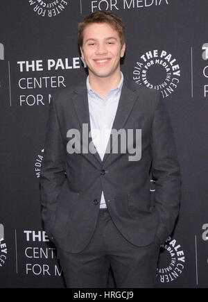 Beverly Hills, CA, USA. 1st Mar, 2017. 01 March 2017 - Beverly Hills, California - Connor Jessup. Season Three Premiere of ABC's ''American Crime'' held at The Paley Center for Media. Photo Credit: Birdie Thompson/AdMedia Credit: Birdie Thompson/AdMedia/ZUMA Wire/Alamy Live News Stock Photo