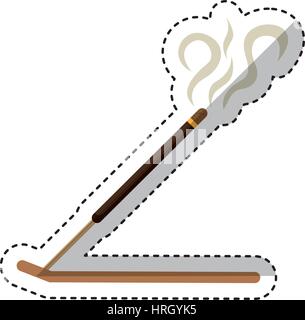 Essence candle isolated icon Stock Vector