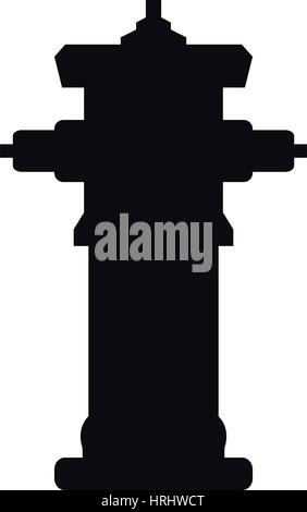 hydrant icon illustrated on a white background in vector Stock Vector