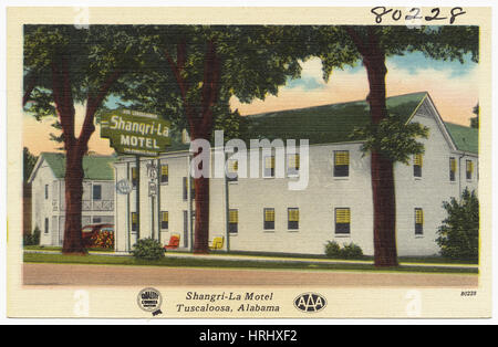 Shangri-La Motel, Tuscaloosa, Alabama Stock Photo