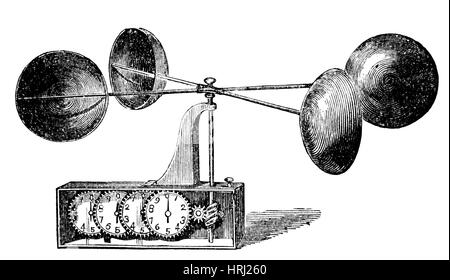 Robinson's Anemometer, 1846 Stock Photo - Alamy