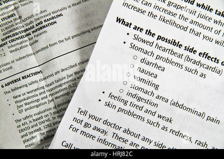 Multaq Side Effects Stock Photo - Alamy