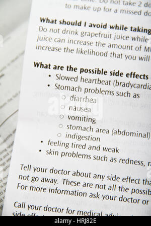 Multaq Side Effects Stock Photo - Alamy