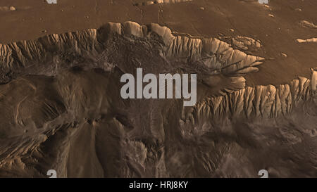 Valles Marineris, Grand Canyon of Mars Stock Photo