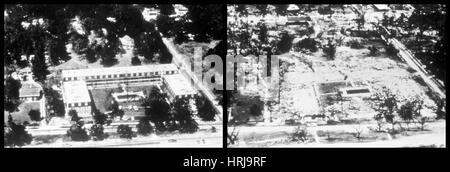 Before and After Hurricane Camille (1969) Stock Photo