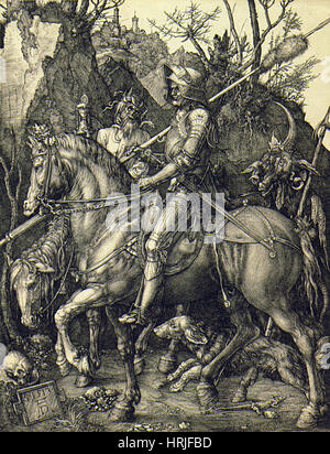 Knight, Death, and the Devil, 1513 Stock Photo