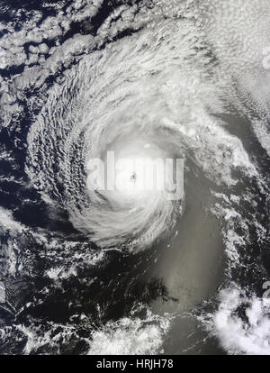 Satellite Image of Hurricane Iselle Stock Photo