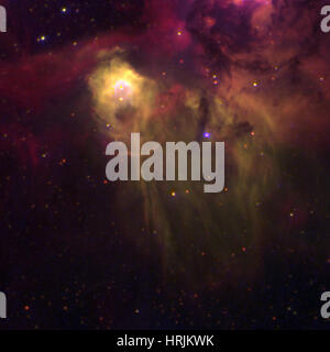 Emission Nebula, N44C, LMC Stock Photo - Alamy