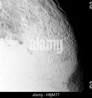 Pluto, LORRI image, 2015 Stock Photo