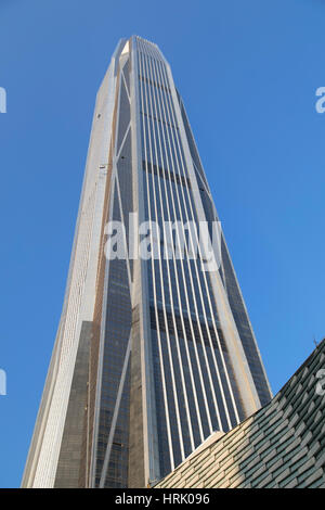 Ping An International Finance Centre (world’s 4th tallest building in 2017 at 600m), Futian, Shenzhen, Guangdong, China Stock Photo