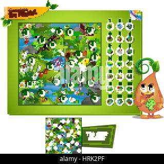 visual game for children and adults. Complete each math analogy Stock ...