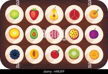 sliced fruit seamless pattern background Stock Vector