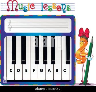 Music lessons, exercises for children. development of skills for drawing. Handwriting Practice Worksheets. musical tasks Stock Vector