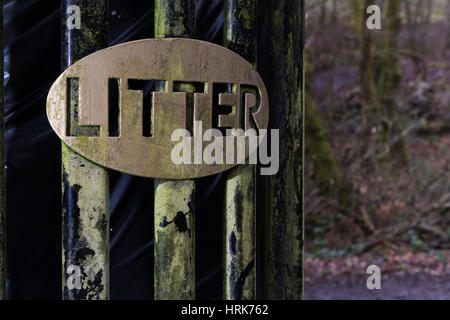 Littering Loch Lomond Stock Photo