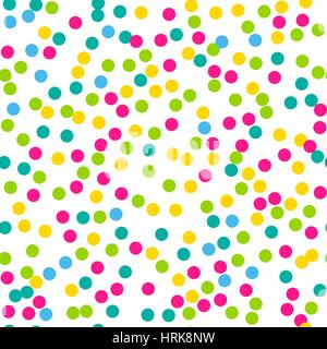 Confetti seamless pattern. Bright colors. Stock Vector