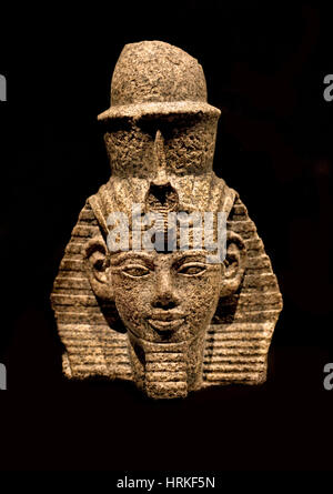 Statue in granit of Amenhotep III. 18th dynasty of Egypt Stock Photo