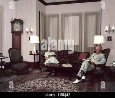 Harry and Bess Truman Stock Photo