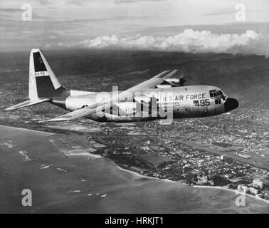 Lockheed C-130 Hercules, 1950s Stock Photo