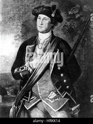 George Washington, Virginia Colonel, 1772 Stock Photo