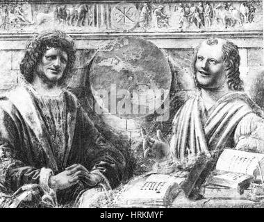 Democritus, Ancient Greek Polymath Stock Photo