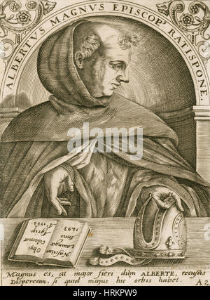 Albertus Magnus, medieval German scholar and theologian. Digitally ...