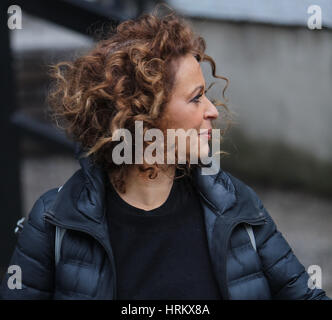 The presenters from Loose Women' leave the ITV Studios after the show  Featuring: Nadia Sawalha Where: London, United Kingdom When: 30 Jan 2017 Stock Photo