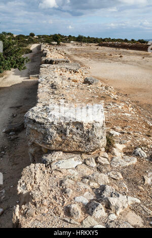 The stadium - the remains of a Roman hippodrome, Kourion, Cyprus Stock Photo