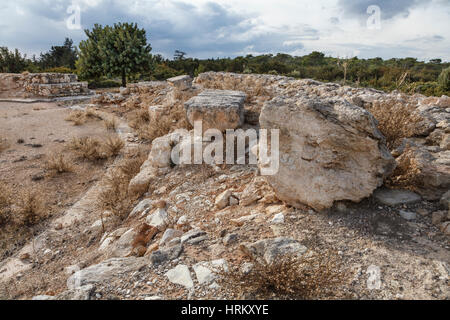 The stadium - the remains of a Roman hippodrome, Kourion, Cyprus Stock Photo