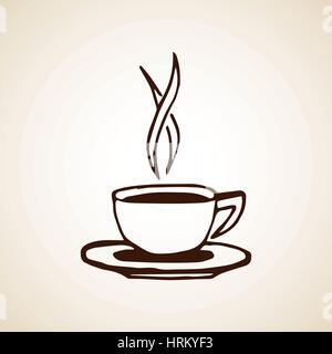 Hand Drawn Coffee Cup Sketch Stock Vector