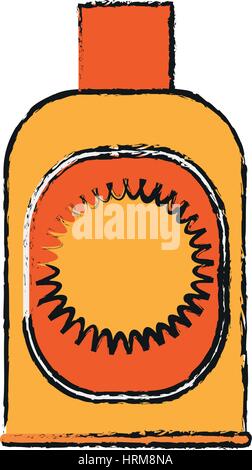 sunblock bottle icon  Stock Vector
