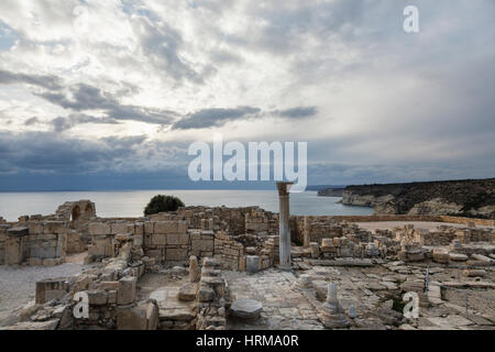 Archaeological Site of Kourion, Cyprus Stock Photo