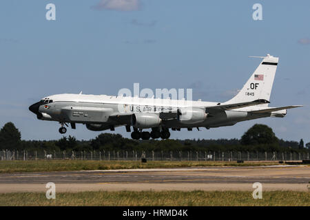 United States Air Force Boeing RC-135 Rivet Joint - RAF Mildenhall Stock Photo