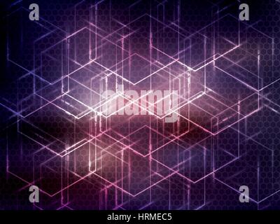 Abstract Blue And Purple Geometric Hexagon Mosaic Pattern Overlay On White Background With Space For Your Text Vector Illustration Stock Vector Image Art Alamy