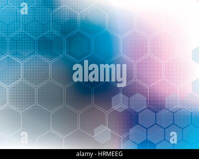 abstract background blue technology vector illustration Stock Vector
