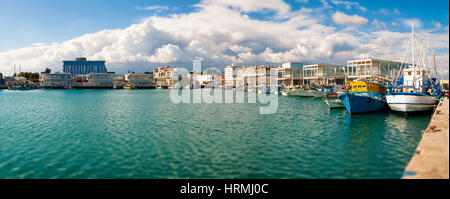 New Limassol Marina. Panoramic photo Stock Photo