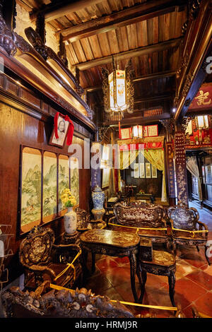 Interior of the Old House of Tan Ky. Hoi An Ancient Town, Quang Nam Province, Vietnam. Stock Photo