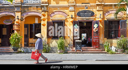 Street scene in Hoi An Ancient Town. Quang Nam Province, Vietnam. Stock Photo