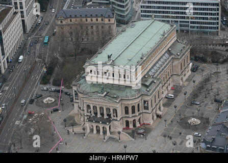 View of the 'Alte Oper' opera house in Frankfurt/Main, Germany, 22 February 2017. Photo: Arne Dedert/dpa Stock Photo