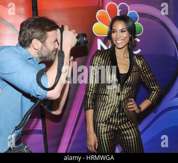 NEW YORK, NY - MARCH 02:Clive Standen, Brooklyn Sudano attends NBCUniversal Press Junket at the Four Seasons Hotel New York on March 2, 2017 in New York City. Credit: John Palmer/ MediaPunch/Alamy Live News Stock Photo